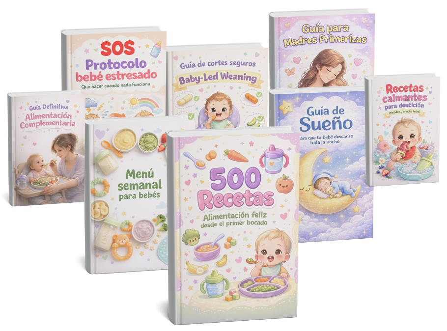 Guia Completa de Maternidad 500 Recetas Nutritivas Para Tu Bebé + 8 Regalos 🎁